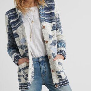 Lucky Brand Heritage Shawl Cardigan Sweater Size XS/S
